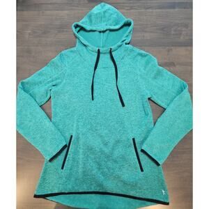 Danskin Now Women's Turquoise Fleece Athletic Hoodie Pullover Size Medium 8-10
